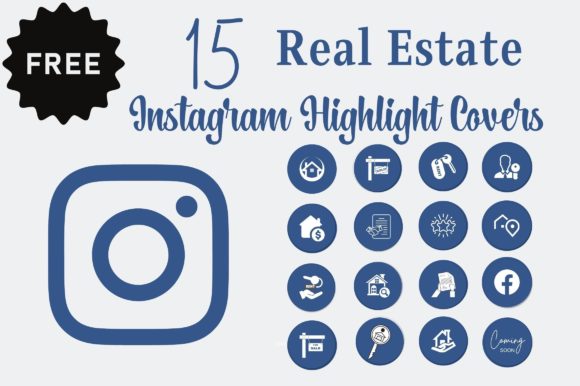 15 Free Real Estate Instagram Highlights Graphics