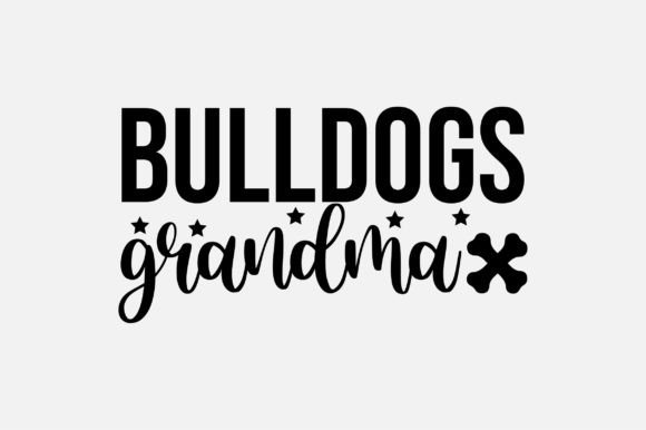 Bulldogs Grandma SVG
