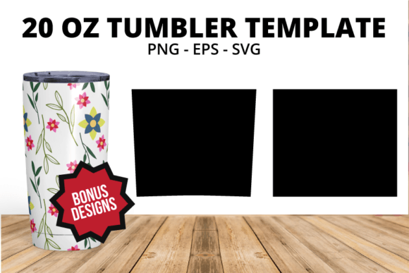 Free 20oz Tumbler Template Graphics