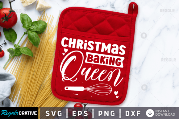 FREE Christmas Baking Queen Svg Design