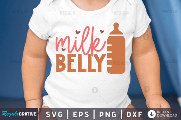 FREE Milk Belly Svg Design for Crafts and Graphics