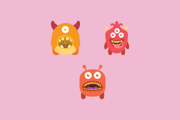Monster Icon Graphic Bundling Arts
