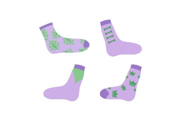 Sock Set Cute Graphics Freebies